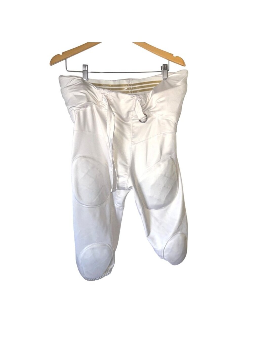 Adult 2XL White Football Pants With Integrated Pads By Sports Brand